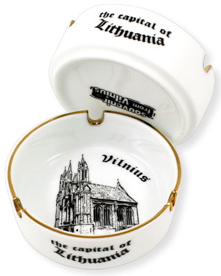 ashtray, souvenir, porcelain.