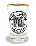 souvenir, gift, suvena, glass, Latvia, shot glass, Riga, swedish gate
